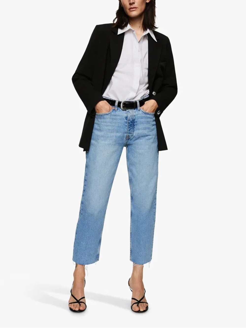 MNG (Mango) Havana Straight Leg Jeans (cropped)
